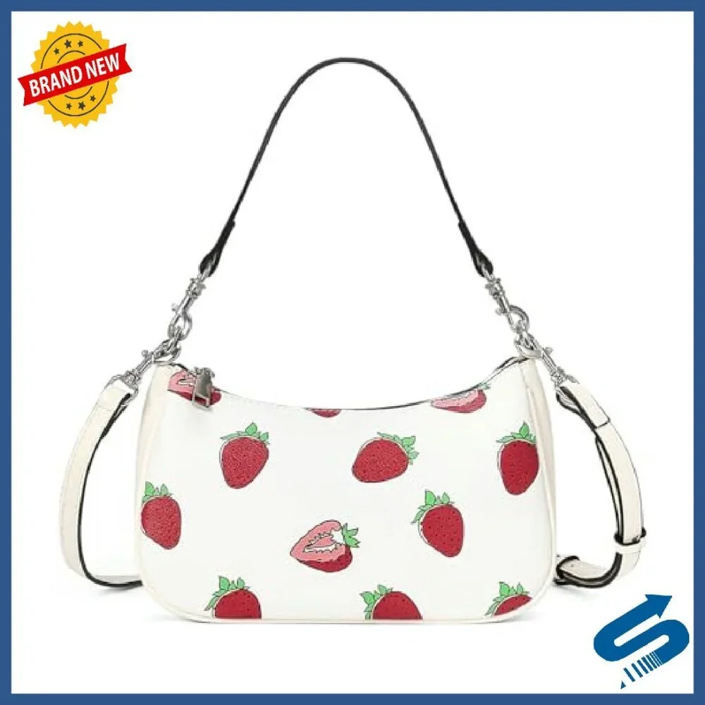 Small Leather Hobo Bag with Removable Straps, 3 Card Slots, Zipper Pouch